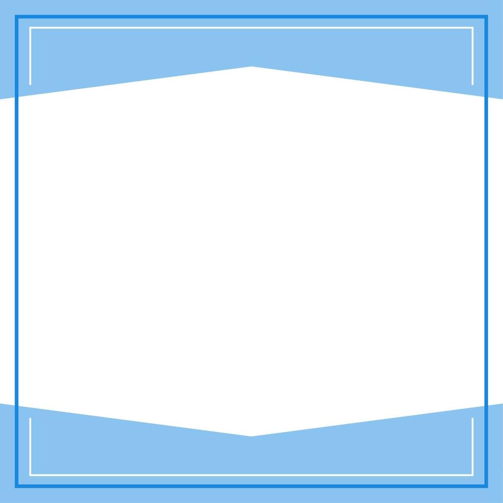 Blue and white background color with stripe line shape. Suitable for social media post and web internet ads. Template layout. Frame, boarder for text, picture, advertisement. Empty space. vector