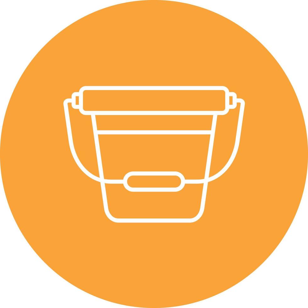 Pail Line Circle Background Icon 17643272 Vector Art at Vecteezy