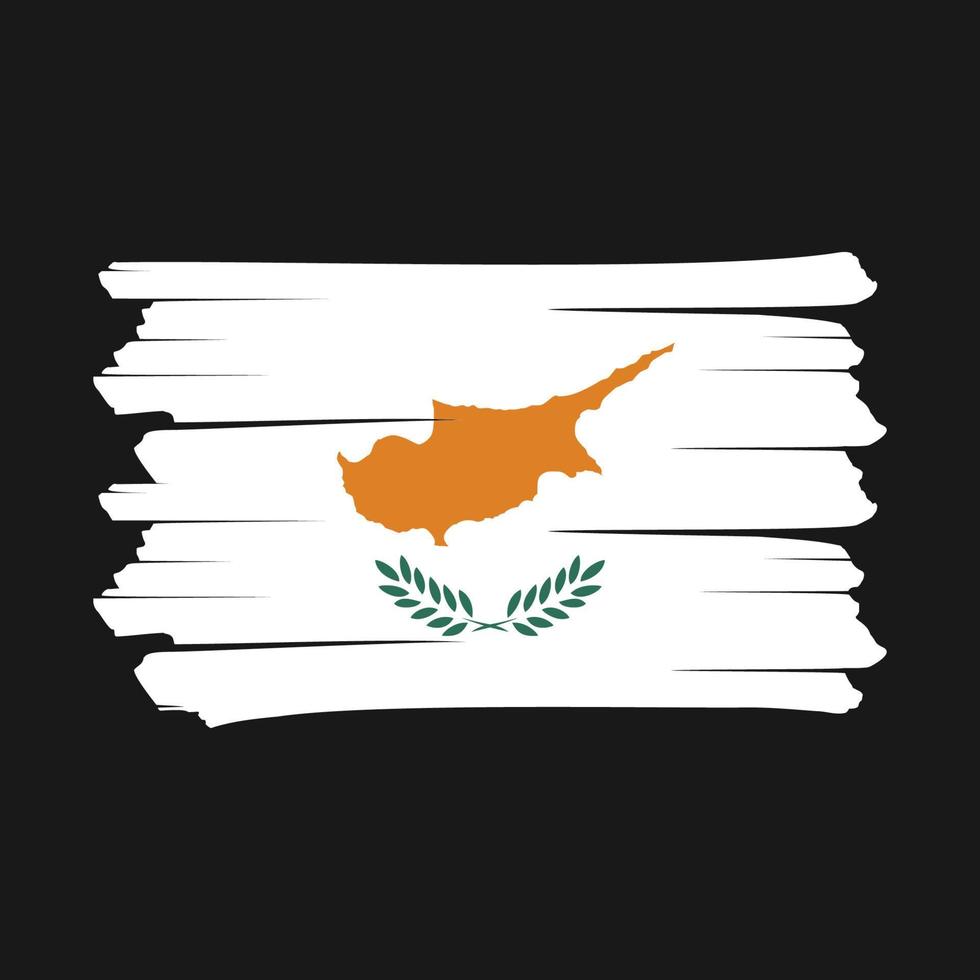 Cyprus Flag Brush vector