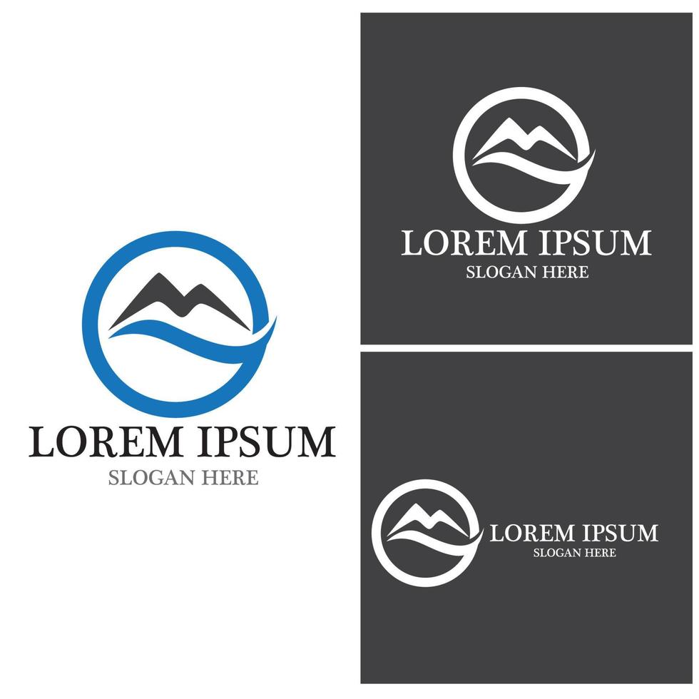 Mountain icon Logo vector