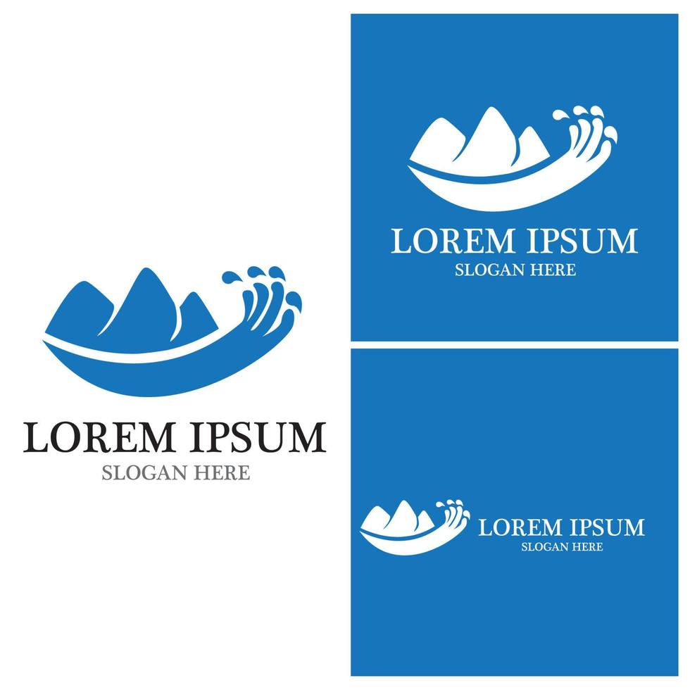 Mountain icon Logo vector