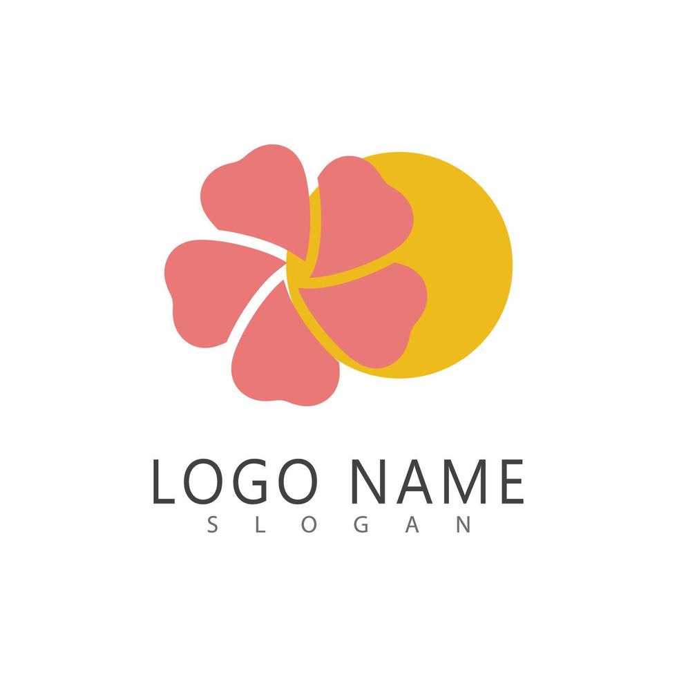 Beauty plumeria icon flowers design illustration symbol vector