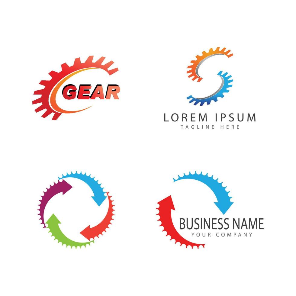 Gear Logo Template vector symbol illustration design