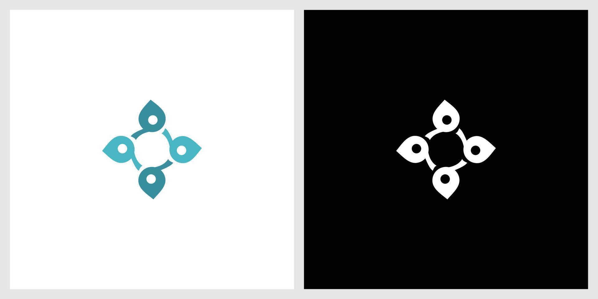 logo of teamwork, group, people. Editable vector