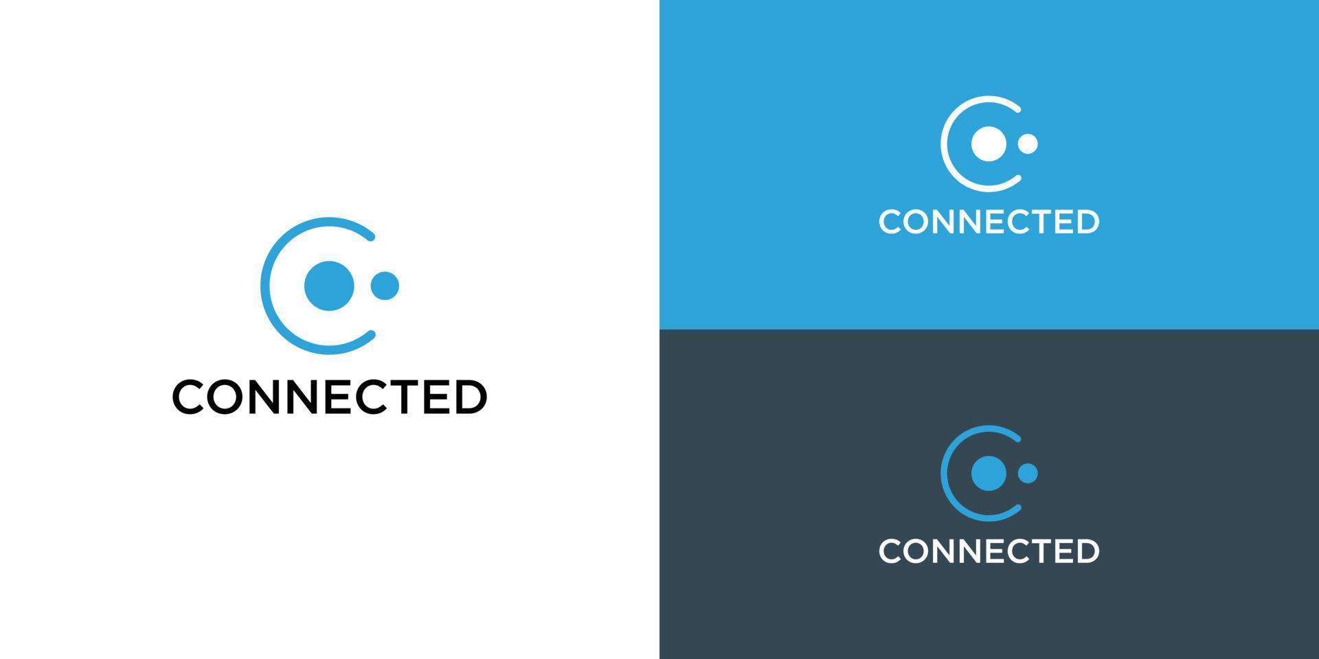Vector design flat logo technology. Use for web, company, logo, icon.