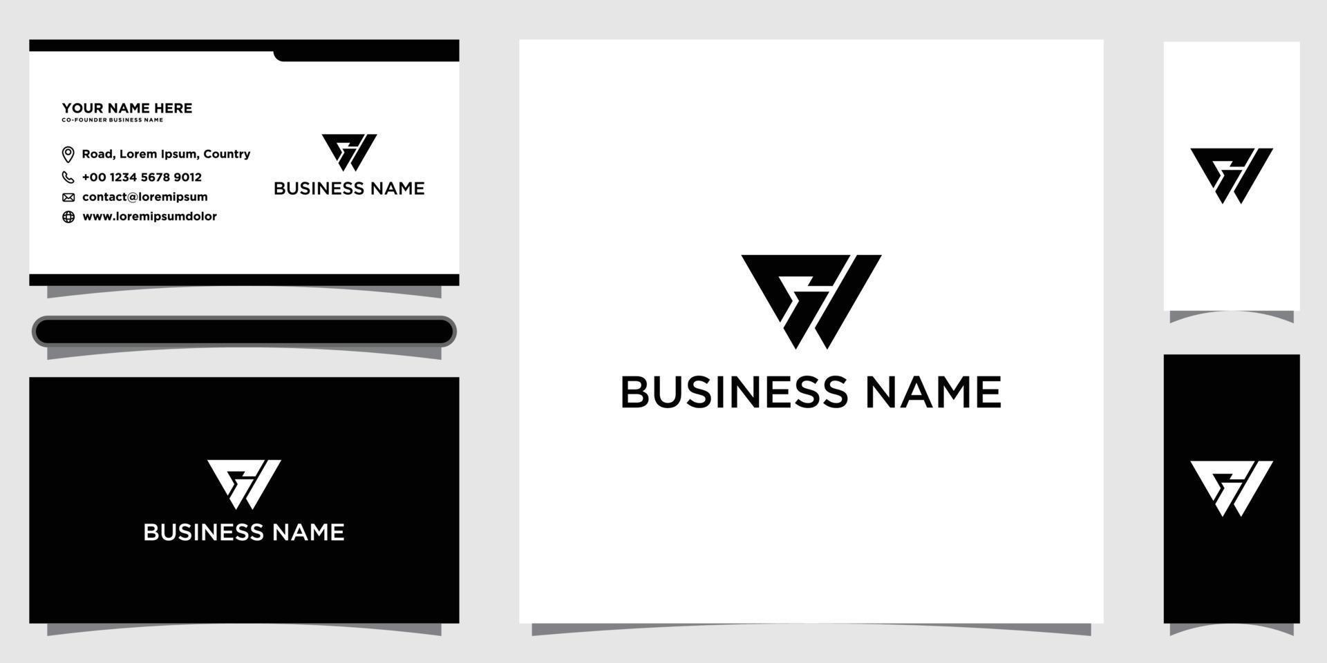 GW letter logo design on luxury background. GW monogram initials letter logo concept. GW icon design vector