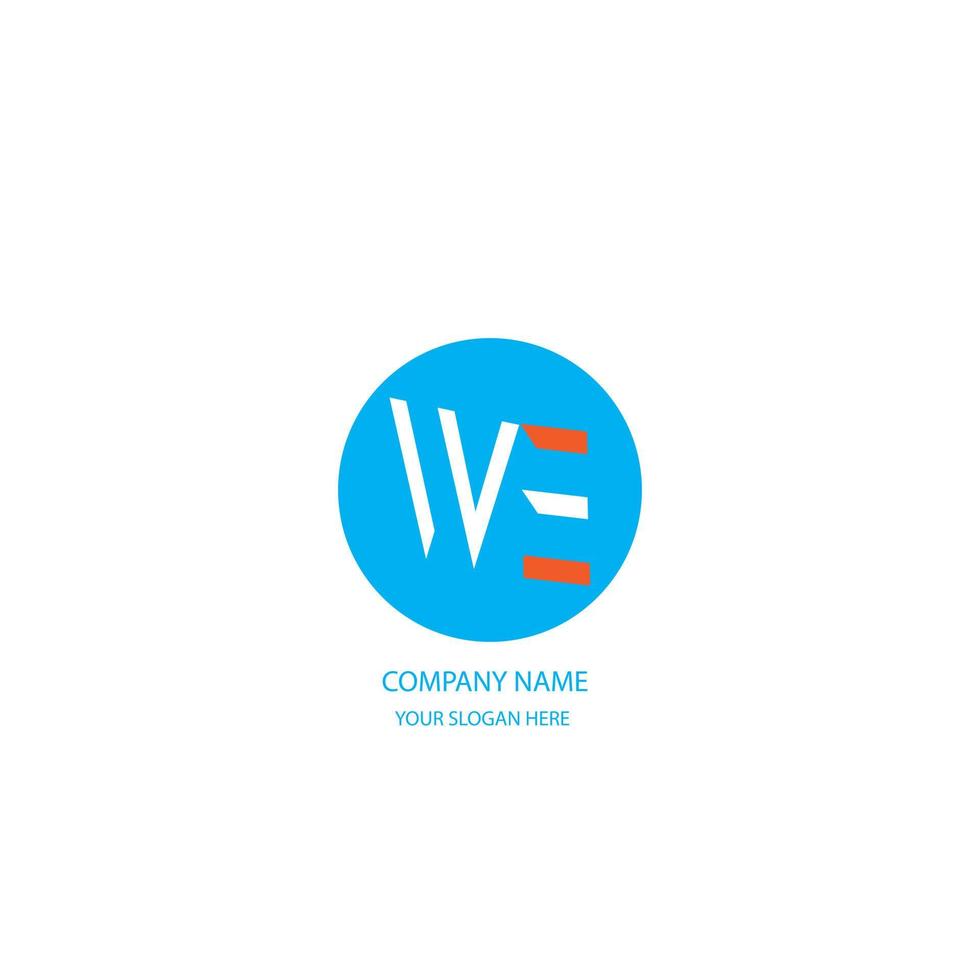 WE Text Logo vector