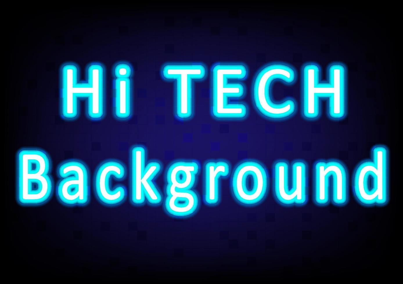 Abstract Background Lettering Vector layered glowing neon blue with a grid on the back.