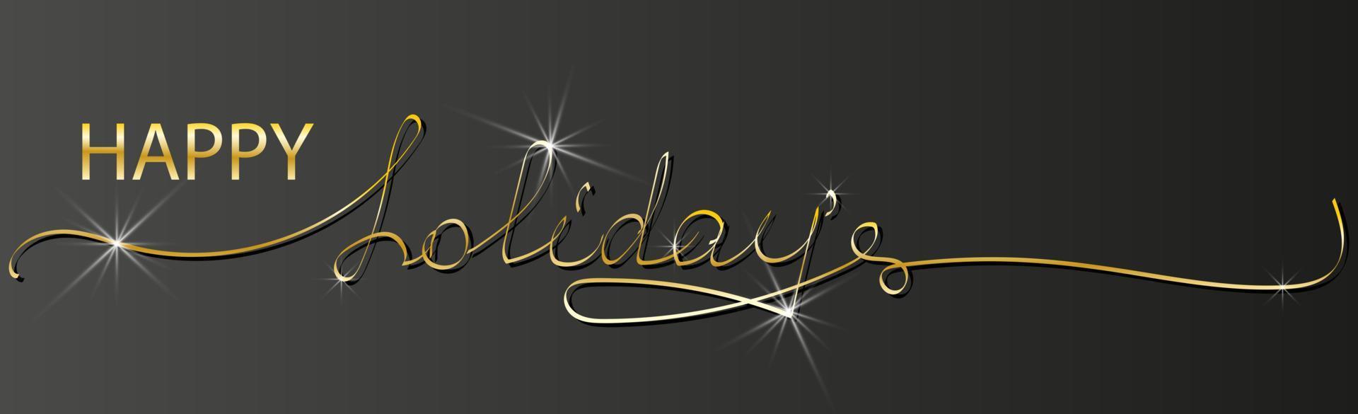 Happy Holidays Phrase vector
