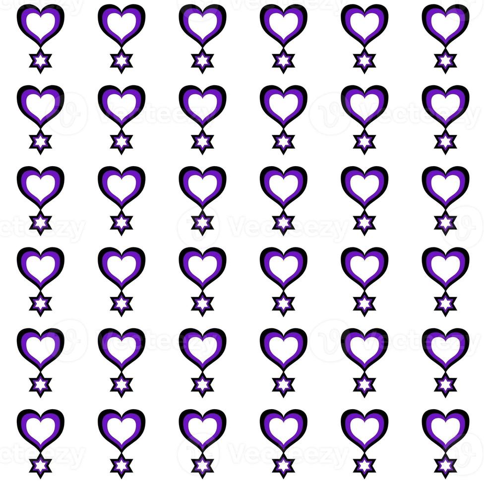 seamless pattern with hearts background with circles photo
