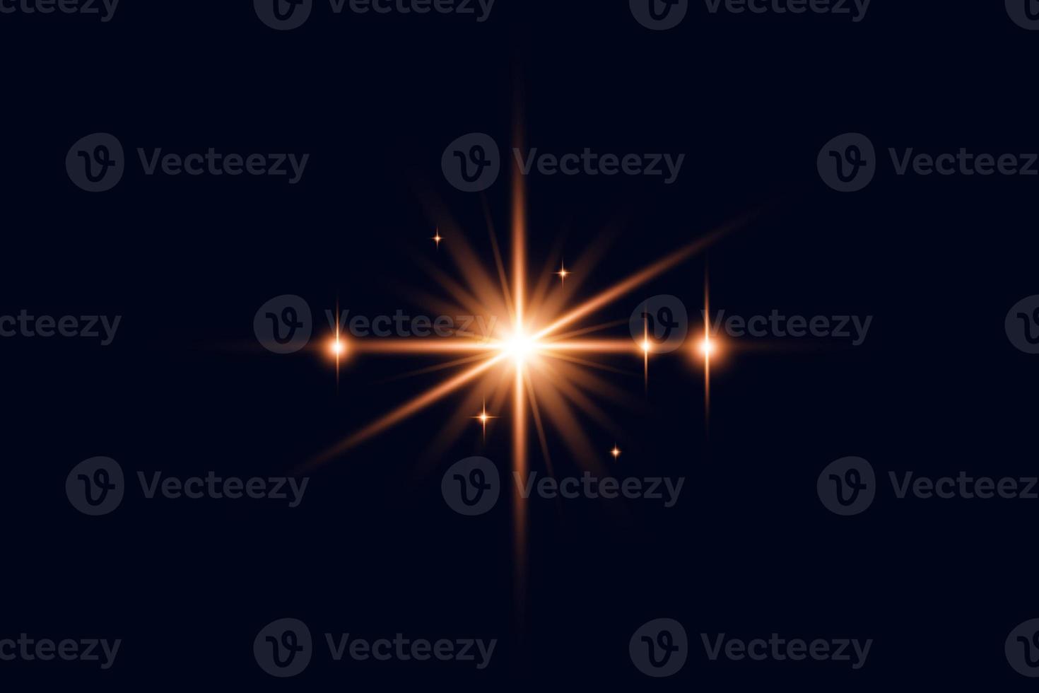Realestic digital glowing lens flares photo