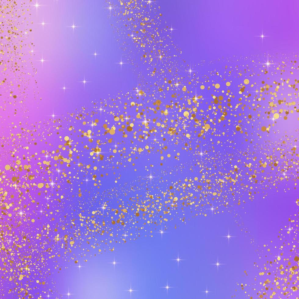 Gold sparkle with gradient unicorn color background photo