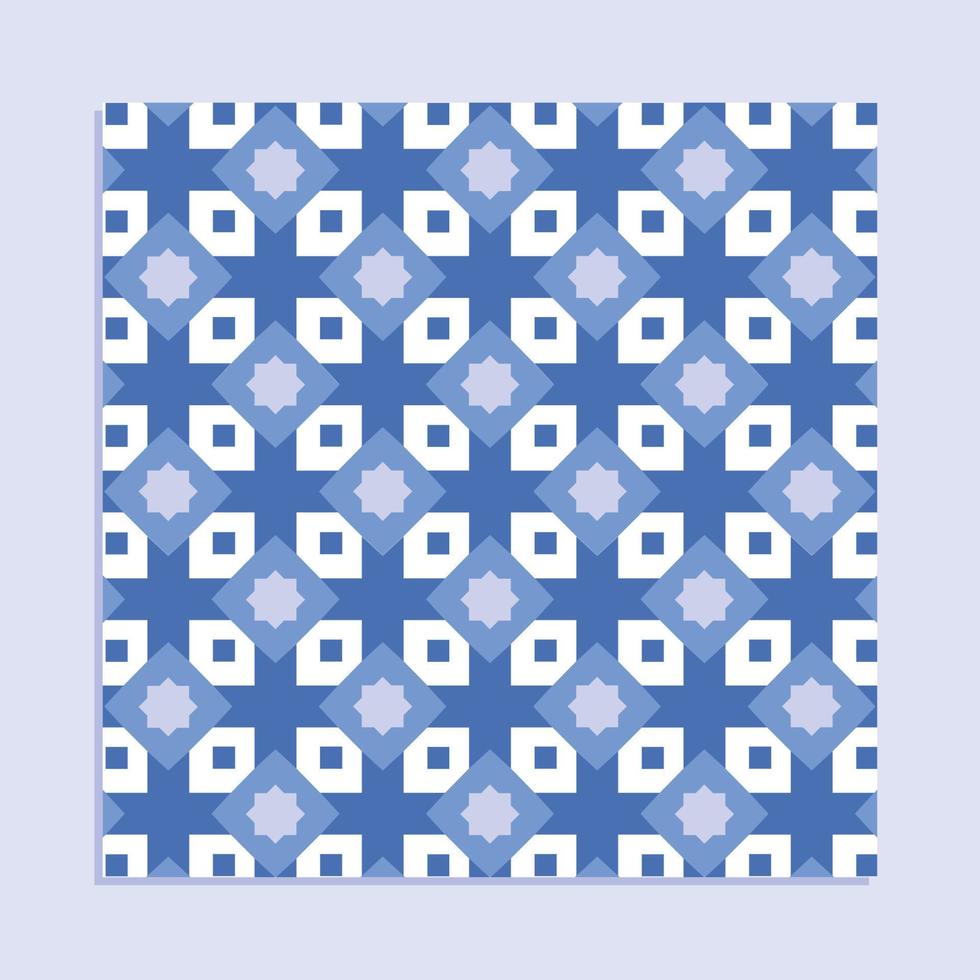 Blue Islamic Pattern Seamless Arabic vector