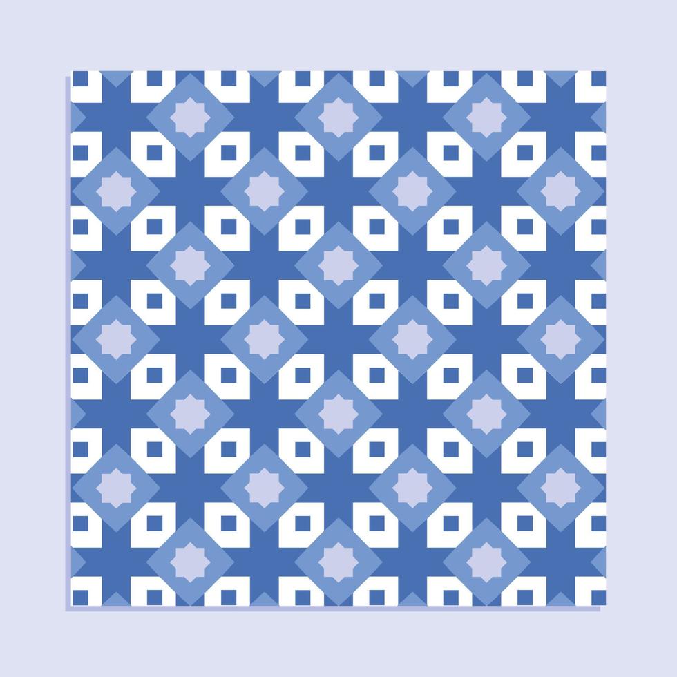 Blue Islamic Pattern Seamless Arabic vector