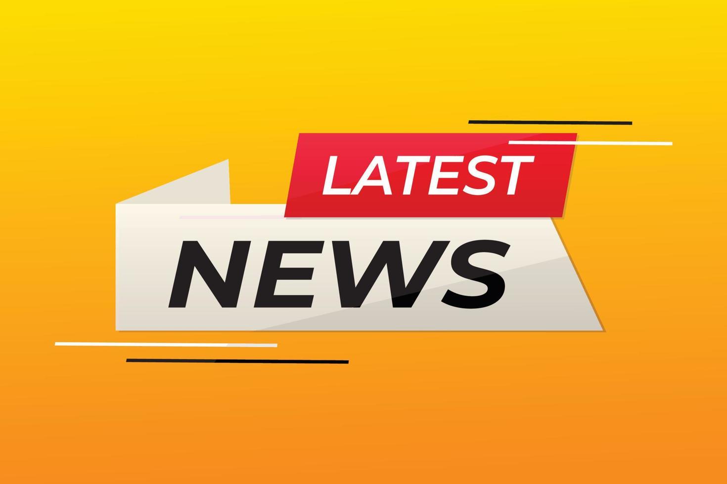 Latest news background design. vector