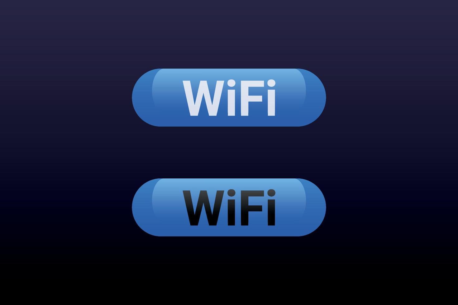 WiFi button Vector Element for illustration