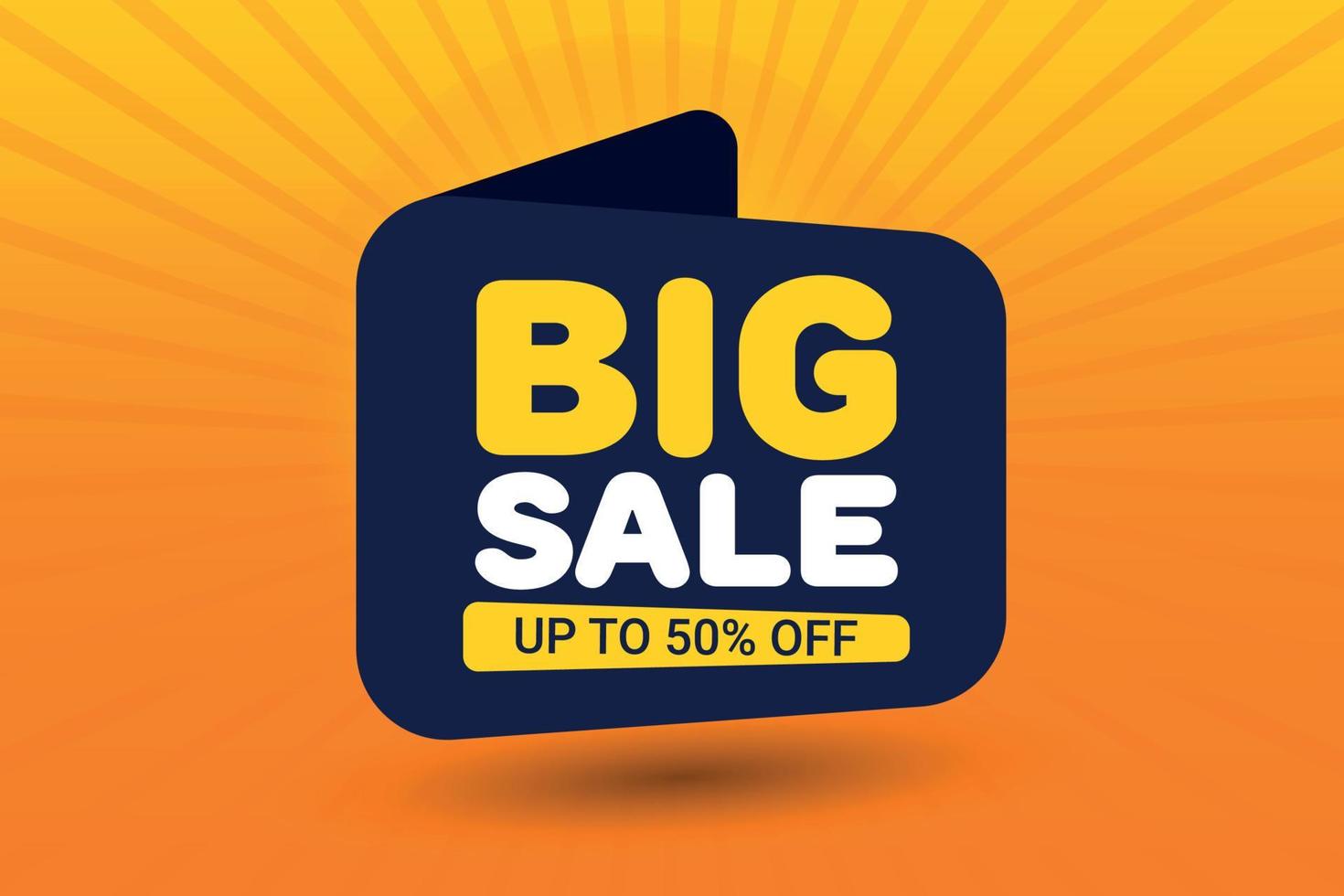 Big sale offer template Design vector