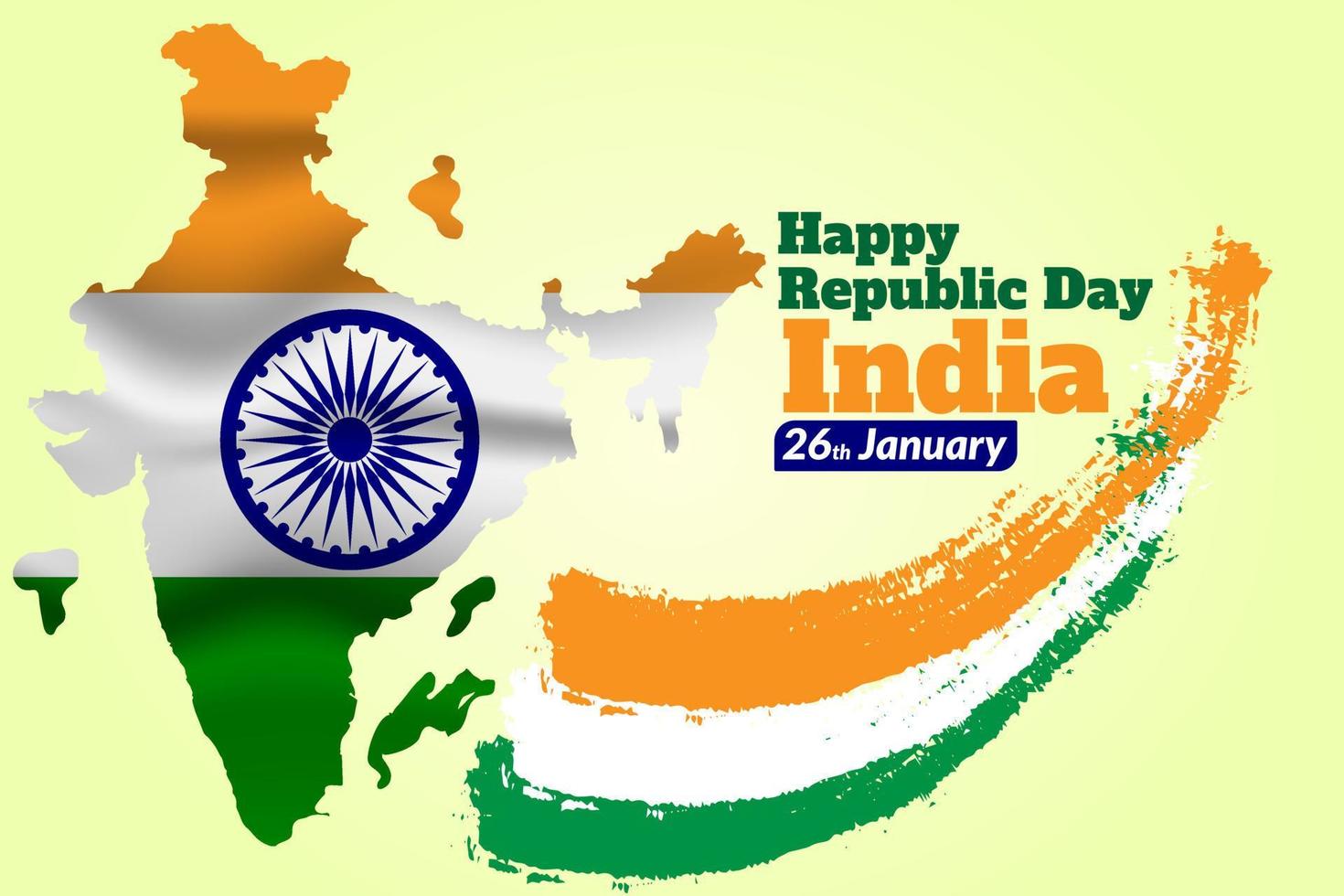 75 años feliz día de la independencia india diseño de plantilla vectorial feliz día de la independencia india. 3d ashoka chakra con bandera india 26 de enero, celebración del día de la república de la india vector