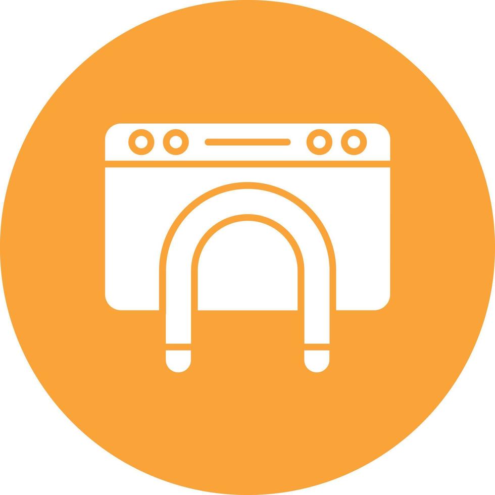 Lead Generation Glyph Circle Background Icon vector