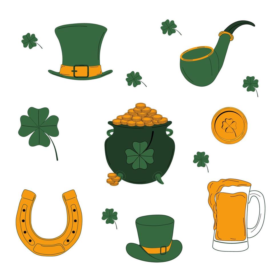 St. Patrick's Day. St. Patrick's Day vector design elements set.