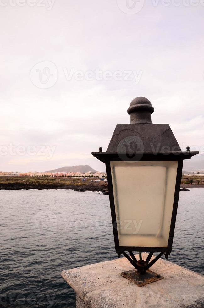 vista de la lámpara al aire libre foto