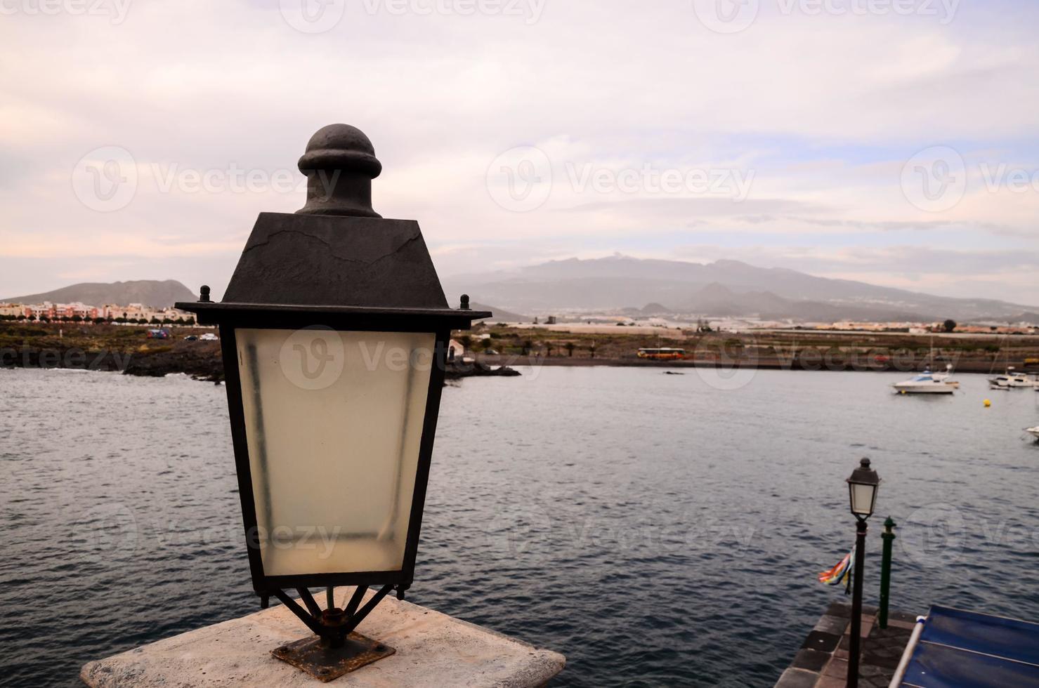 vista de la lámpara al aire libre foto