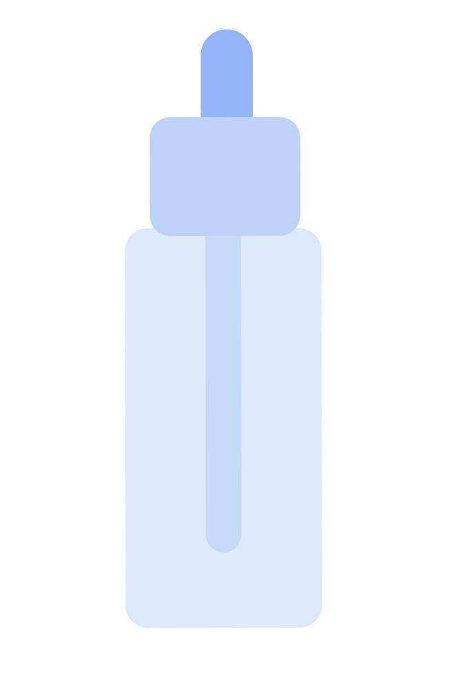 bottle with pipette mock-up for serum vector