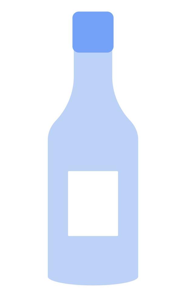 empty bottle layout vector