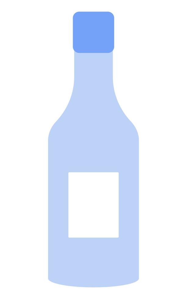 diseño de botella vacía vector