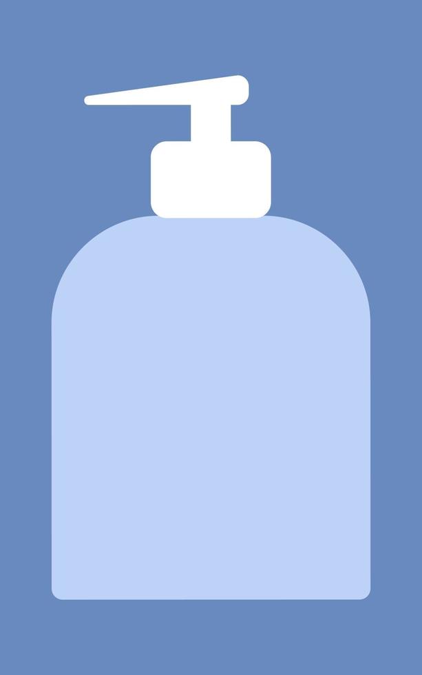 bottle with dispenser for liquid soap vector