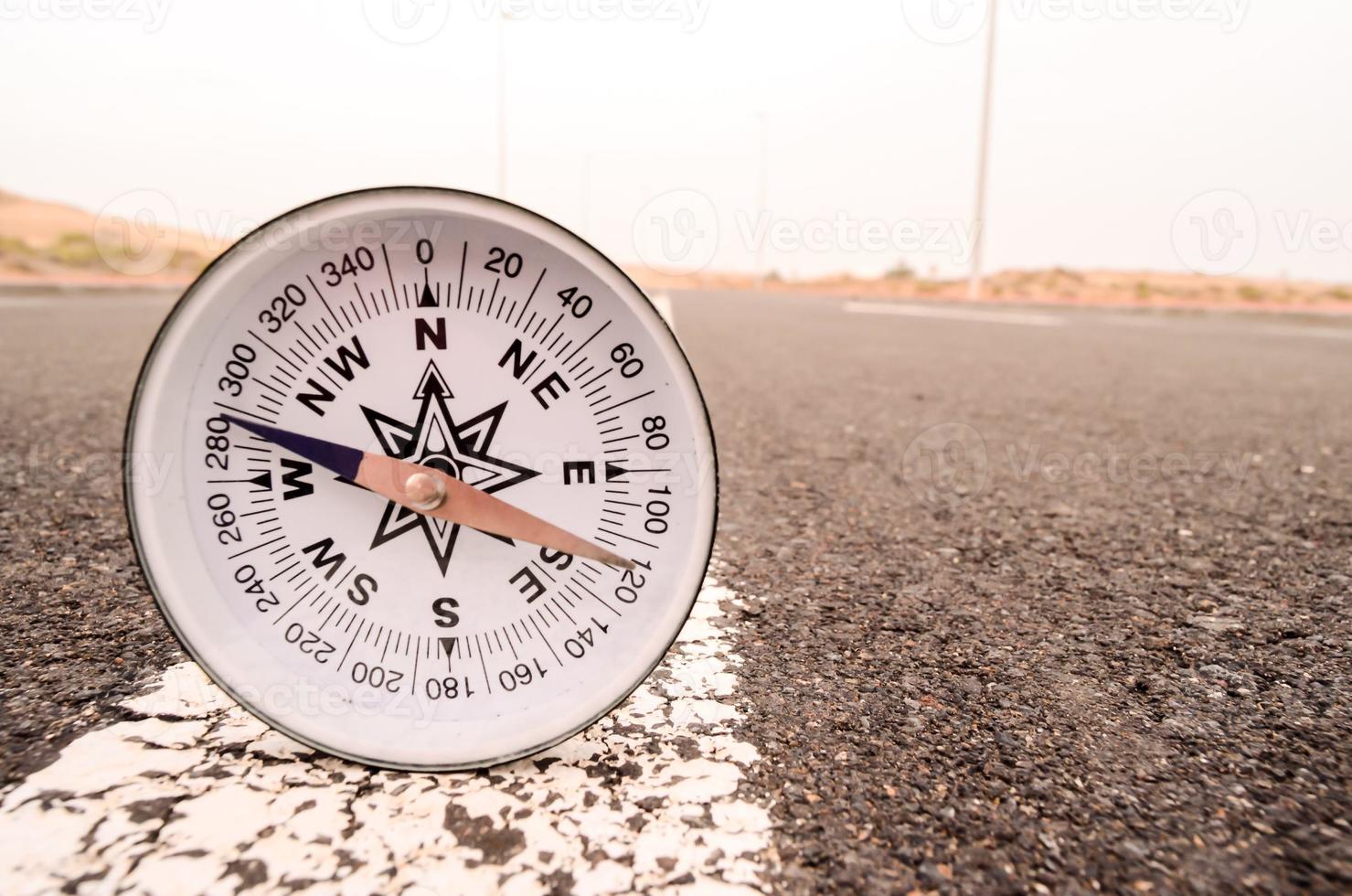 Compass on the road photo