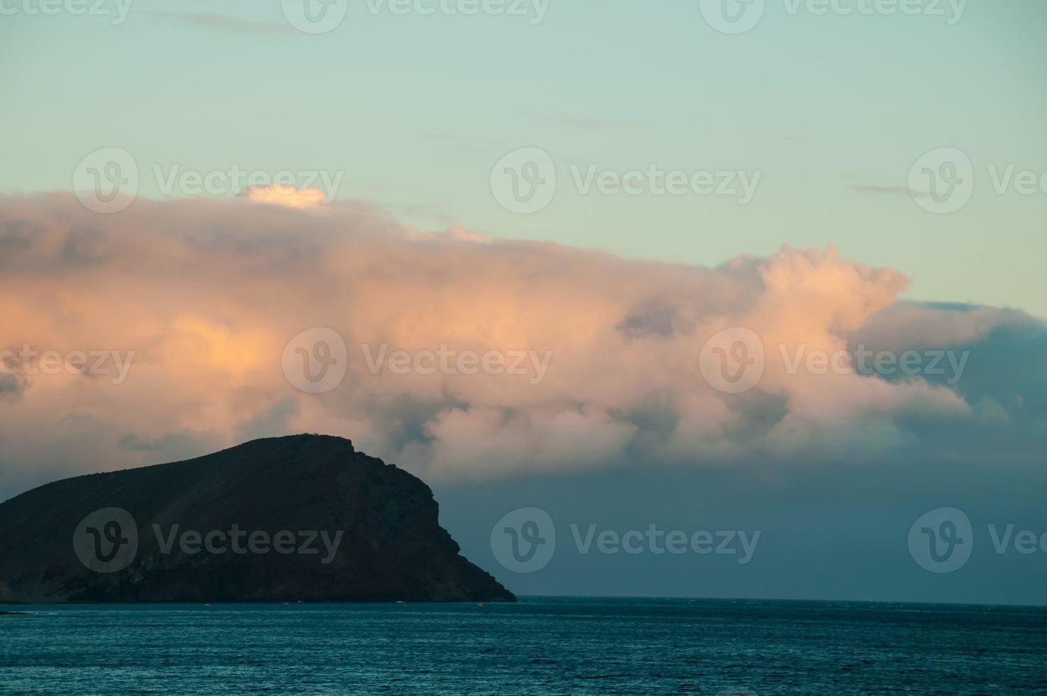 Ocean over the sunset photo