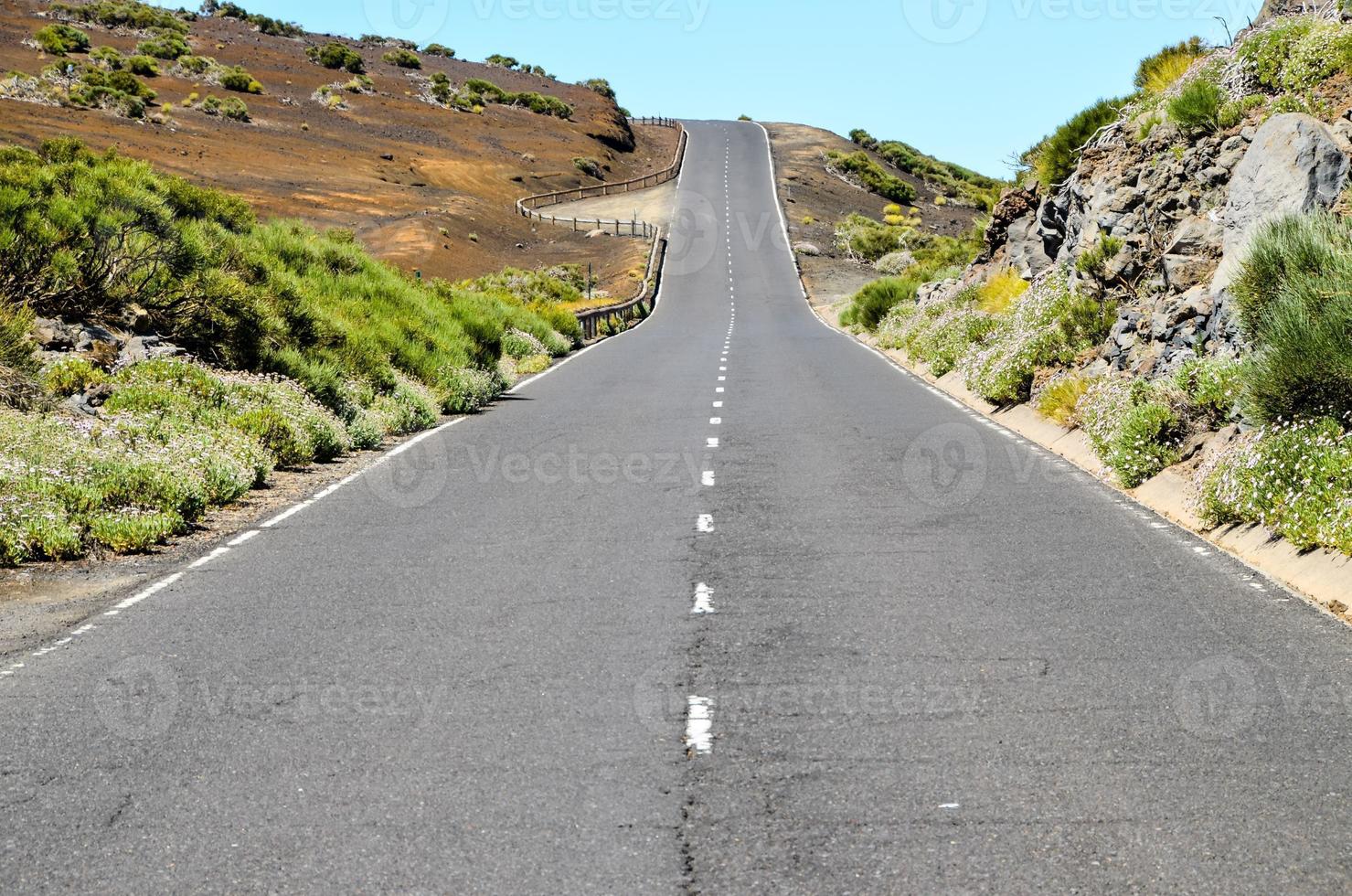 Scenic road view photo