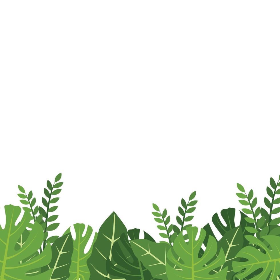 Fresh leaves background vector
