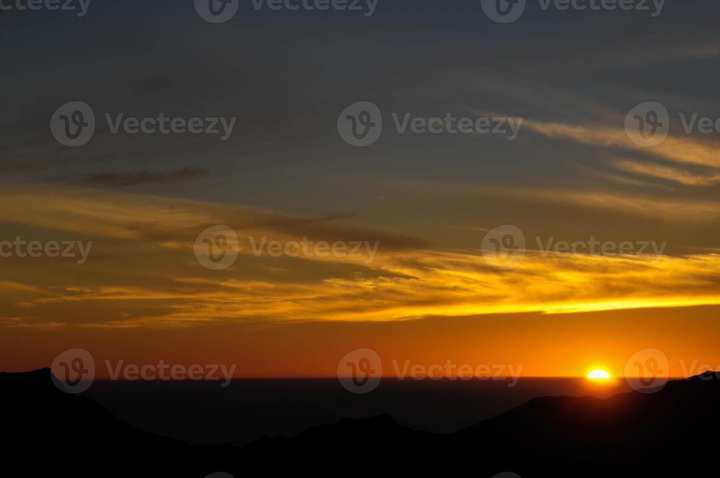 Sky over the sunset photo