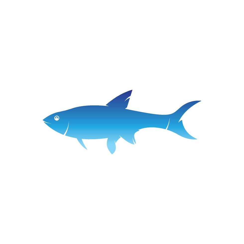 Fish logo icon template creative vector