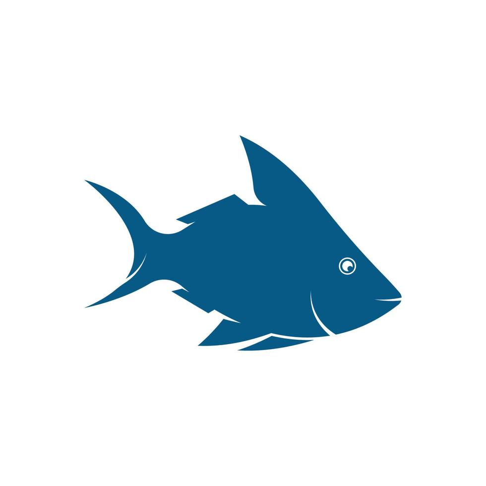 Fish logo icon template creative vector