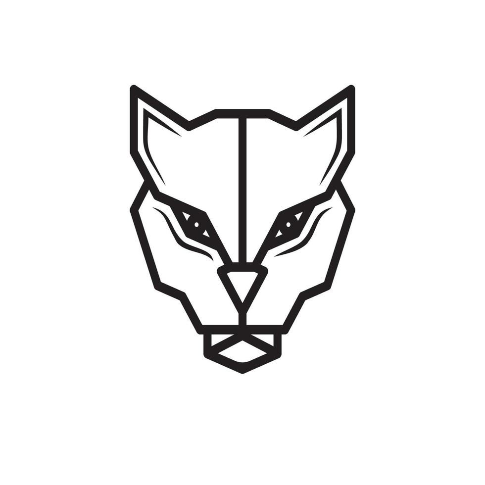 Panther head logo icon vector design