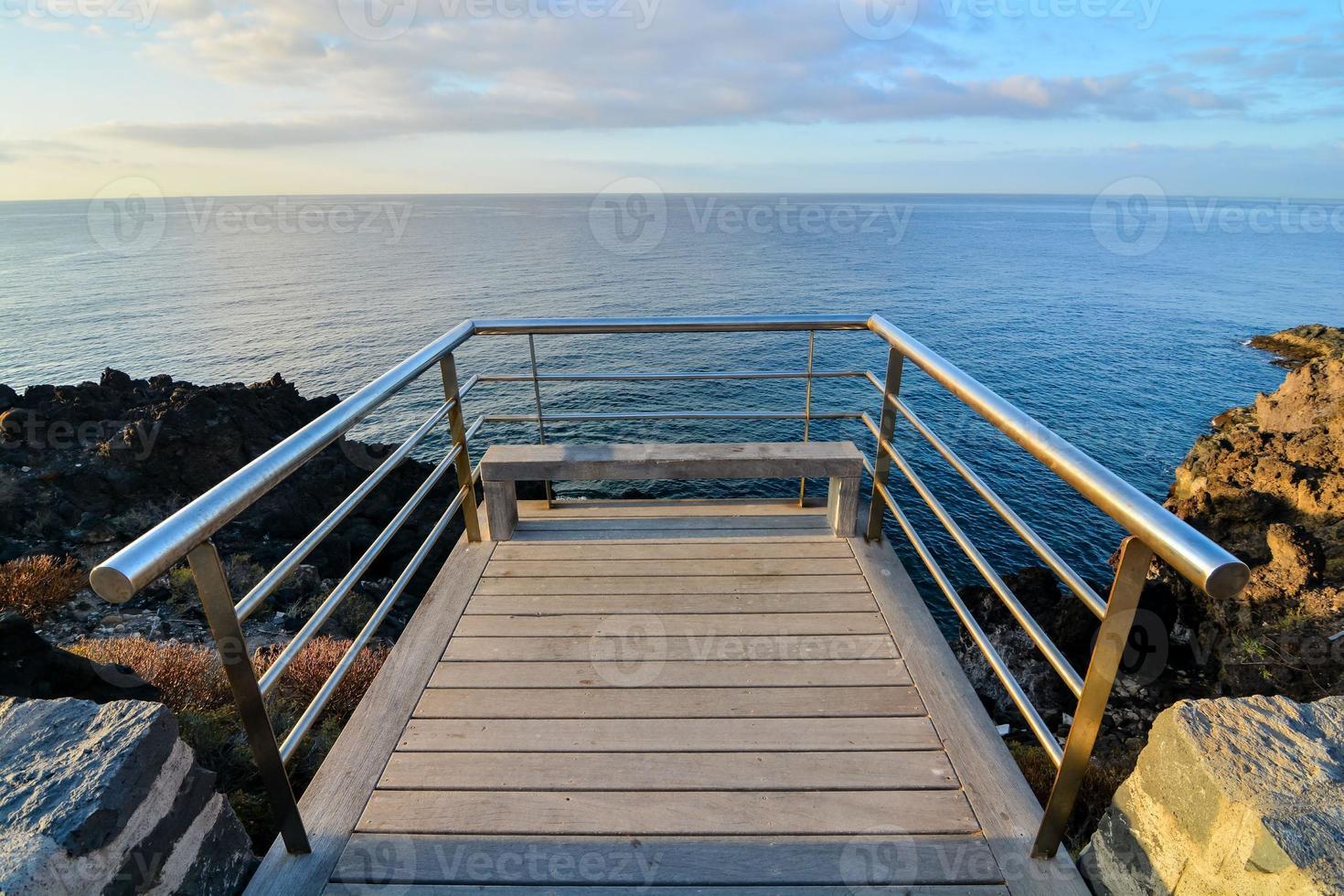 vista panorámica del muelle foto