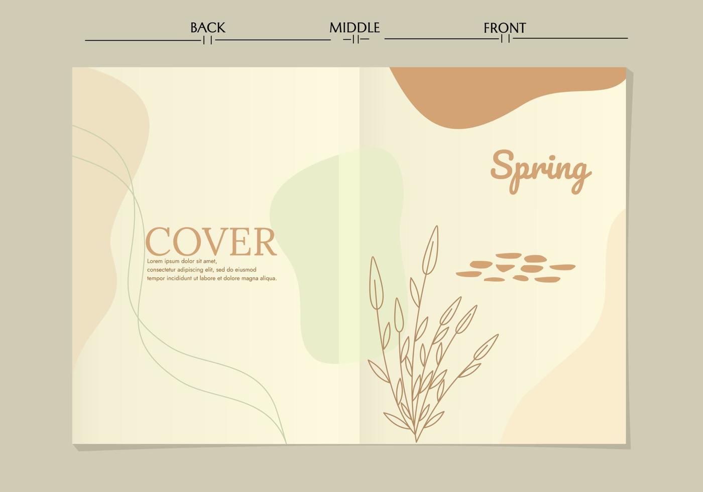 Brochure design, cover modern layout, annual report, poster, flyer in A4. pastel color background. book templates vector