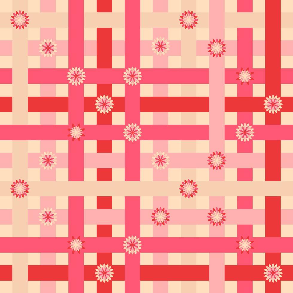 Backdrop, sticker in the style of a hippie with flowers on the background with rays vector