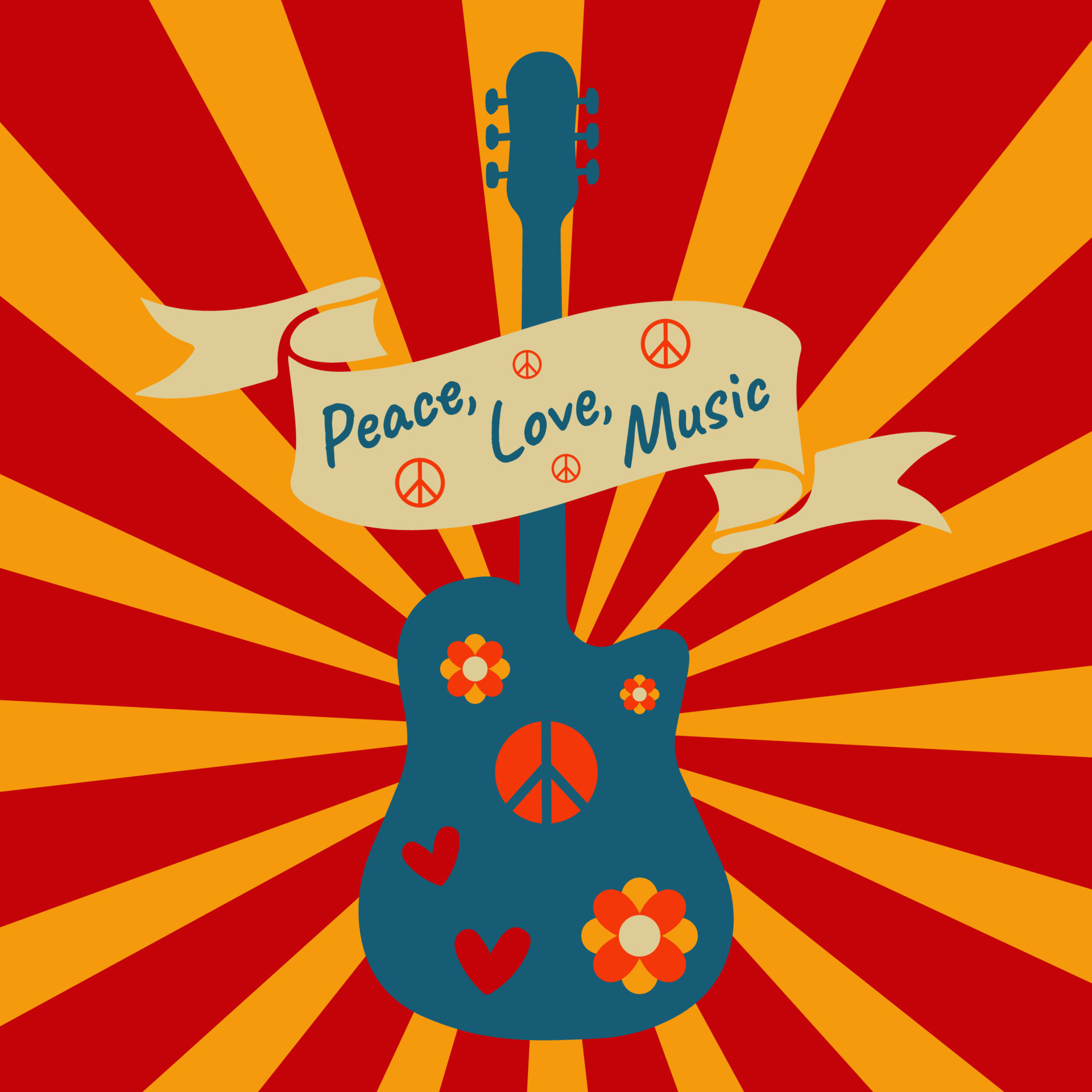 peace love music wallpaper