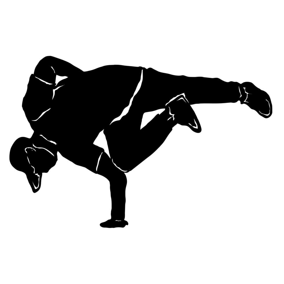 break dance icon logo vector