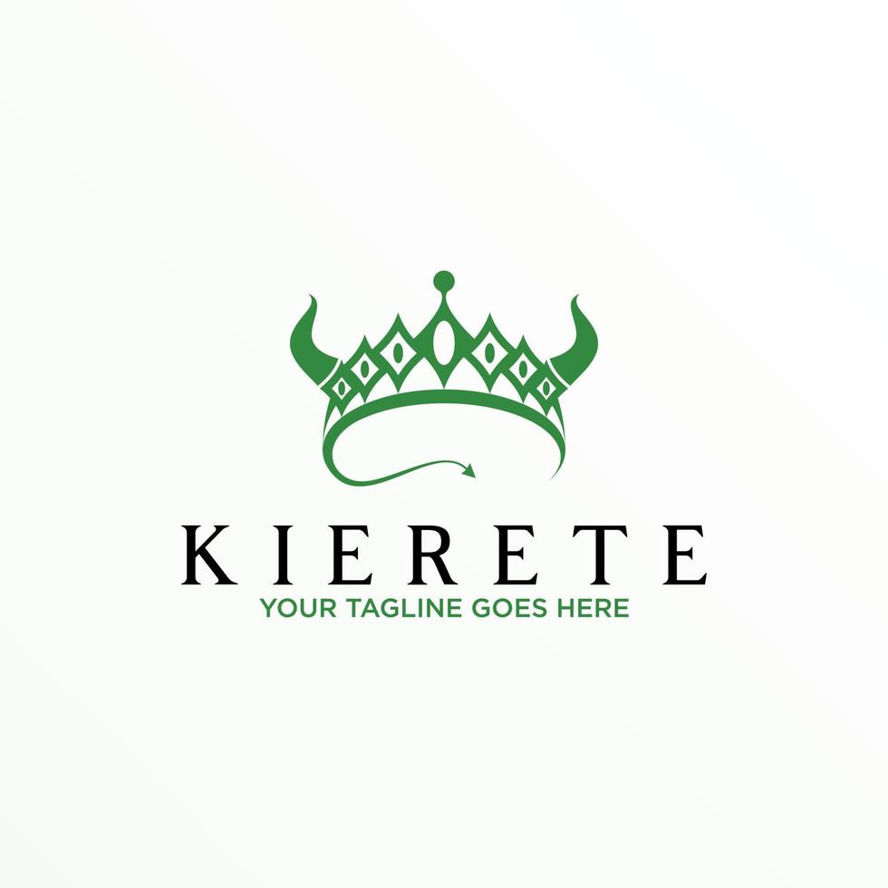 Unique Crown, Horn, and arrow tail image graphic icon logo design abstract concept vector stock. Can be used as a symbol related to grandeur or kingdom