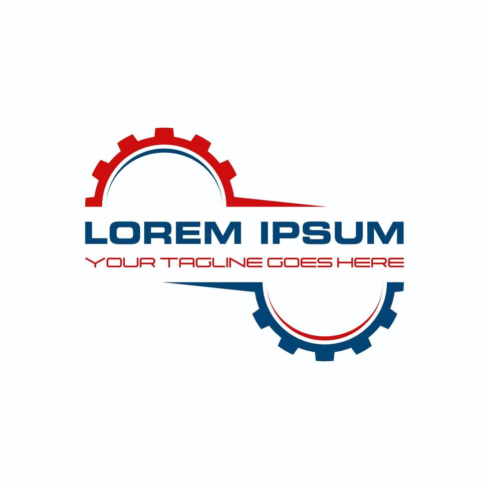 Double Gear Machine component in flip position image graphic icon logo design abstract concept vector stock. Can be used as a symbol related to mechanic.