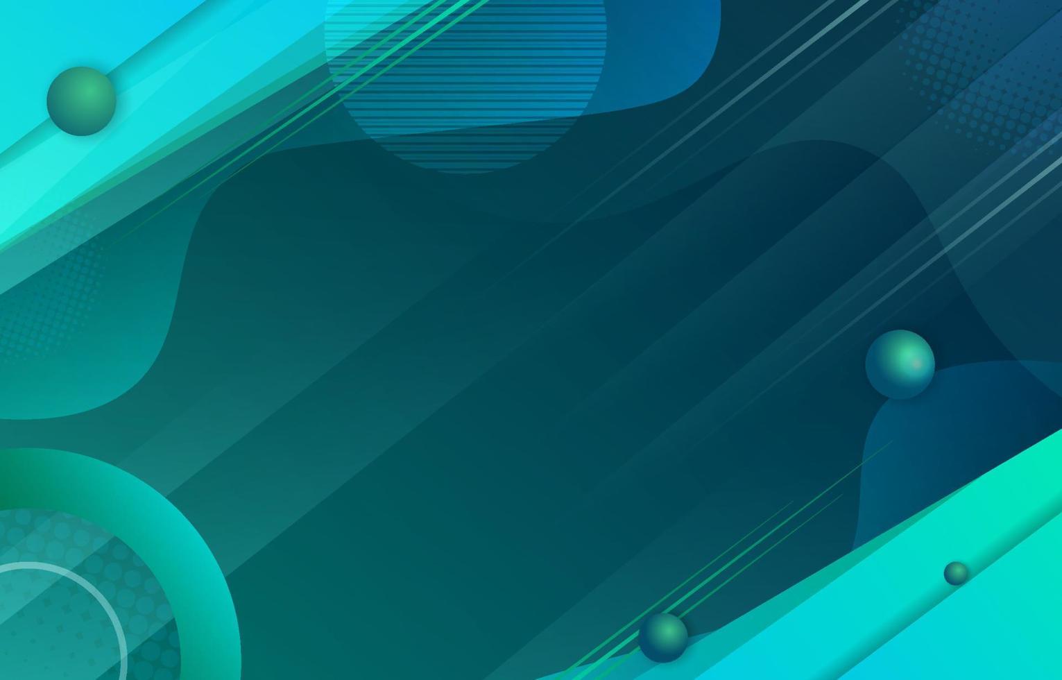 Circle Blue Green Combo Background vector