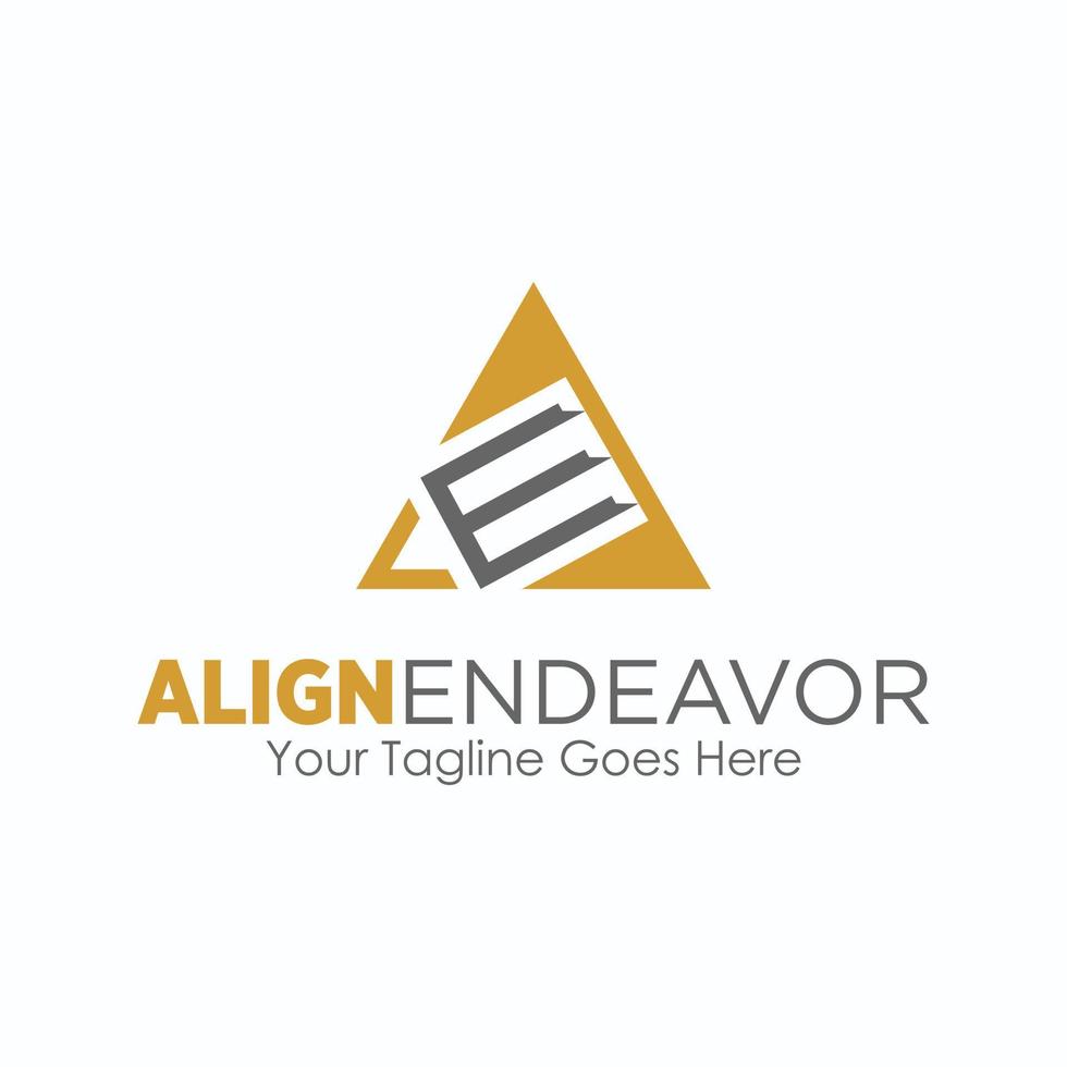 Letter or word E sans serif font in block triangle like wings image graphic icon logo design abstract concept vector stock. Can be used as a symbol related to initial or flying.