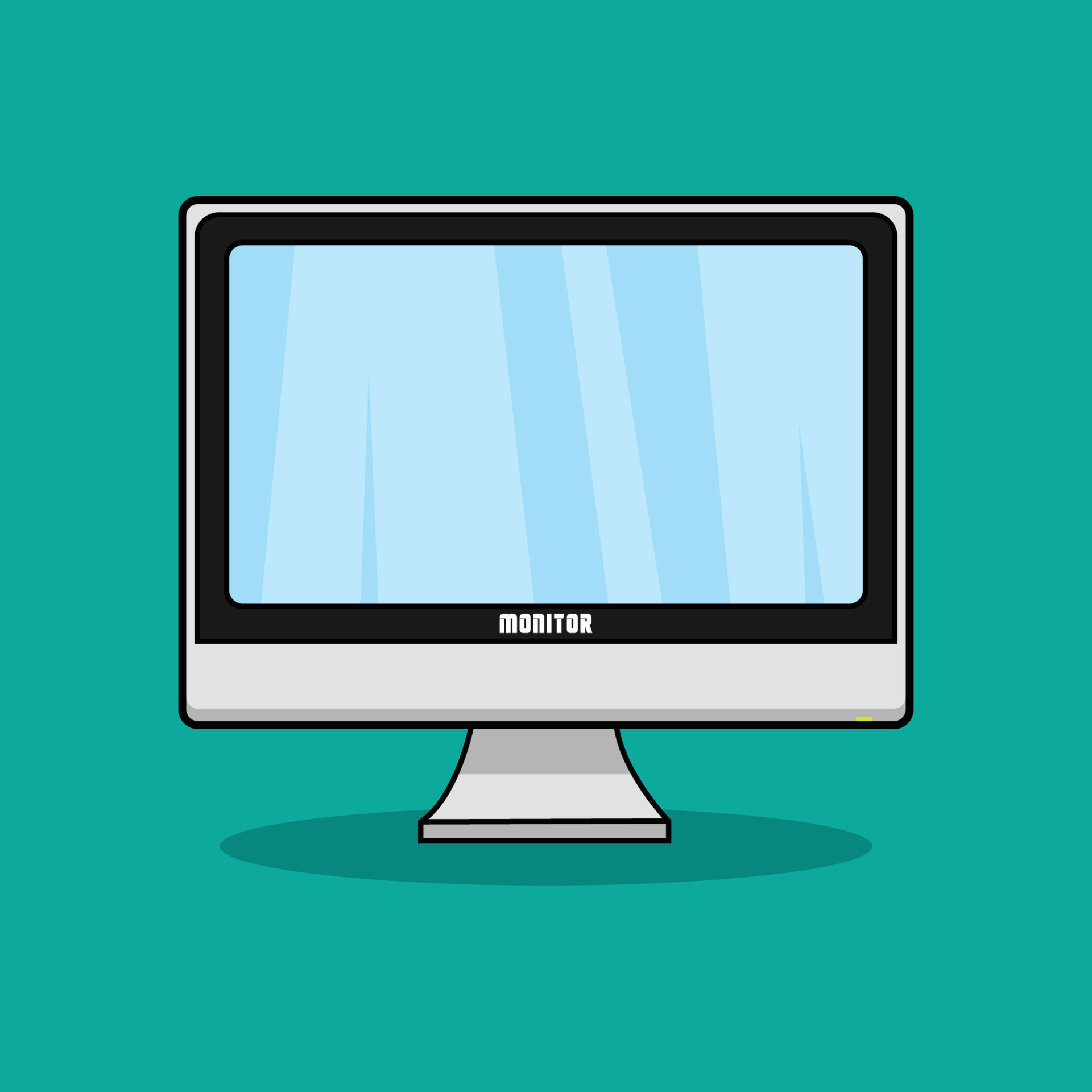 LCD Monitor The Illustration 17647570 Vector Art at Vecteezy