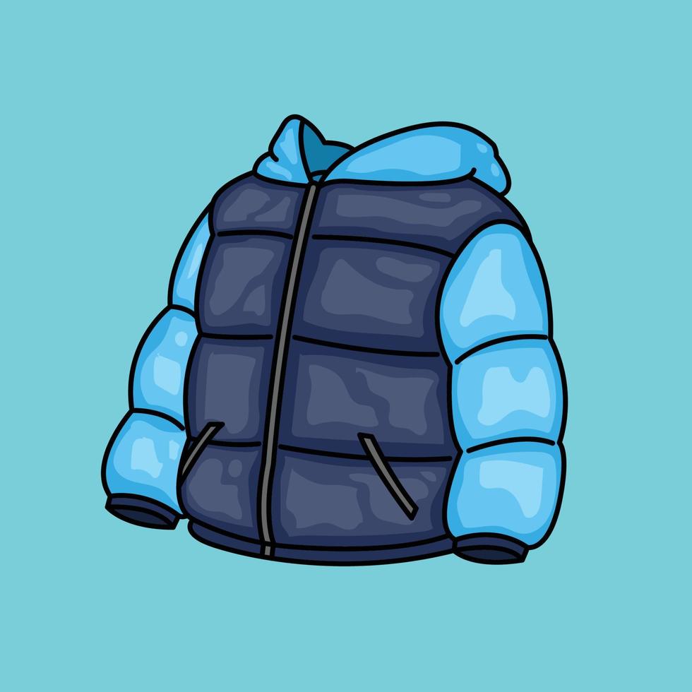 chaqueta de invierno la ilustración vector