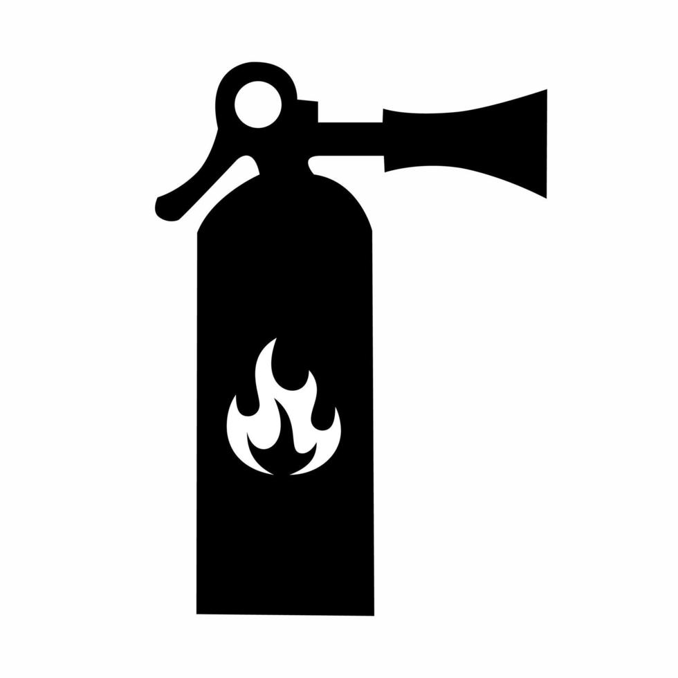 Fire extinguisher icon illustration template. Stock vector. vector
